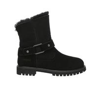 Everau Australia Real Sheepskin Pheasant Mid Calf Fashion Boots With Rubber Sole In Black Black 6