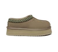 Everau Australia Real Sheepskin Wonga Leather Platform Slippers With Eva Sole In Olive Olive 3