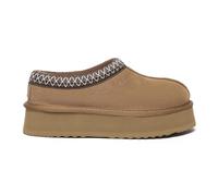 EVERAU Australia Women Wonga Leather Platform Slippers, Chestnut, UK WOMEN 7/UK MEN 7
