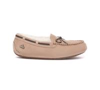 EverAu Australia Women's Crested Leather Loafer in Beige | Size: 3 EverAu Australia Beige 3