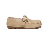 EverAu Australia Women's Genuine Leather Maria Loafers with Rubber Sole in Light Sand | Size: 6