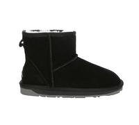 EverAu Australia Women's Real Sheepskin Emu Mini Classic Boots with TPR Sole in Black | Size: 8 EverAu Australia Black 8