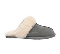 EverAu Australia Women's Real Sheepskin Harrier Slippers with Rubber Sole in Dark Grey | Size: 4 EverAu Australia Dark Grey 4