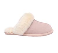 EverAu Australia Women's Real Sheepskin Harrier Slippers with Rubber Sole in Pink | Size: 4 EverAu Australia Pink 4