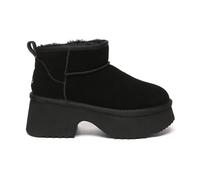 EverAu Australia Women's Real Sheepskin Women Nicobar 3-Way Style Platform Mid Boots with EVA Sole in Black | Size: 4 EverAu Australia Black 4
