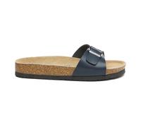EverAu Australia Women's Swan Leather Easy Slip-On Sandals in Navy | Size: 3
