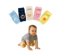 EverAyRes Baby Knee Pads - 5 Pairs | Soft, Breathable Crawling Protectors with Anti-Slip Grip | OEKO-TEX Certified Cotton Blend for Infants, Toddlers & First Steps | Unisex Baby Socks | Gift-Ready Set