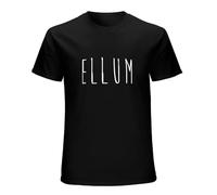 EVERBAB Ellum Guyessential T-Shirt Heavy Weight T Shirts for Men Aesthetic Clothes Men Short Sleeve T Shirts Black XL
