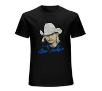 EVERBAB Men's Alan Jackson 90s Country Graphic Tee Shirt Unisex t-Shirt Black XXL