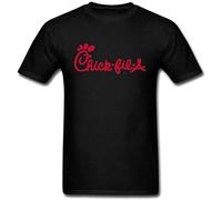 EVERBAB Men's Chick Fil A Logo Short Sleeves T Shirt Black M
