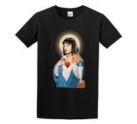 EVERBAB Men's Goddess Mia Pulp Fiction T-Shirt Black L