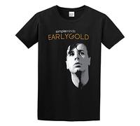 EVERBAB Men's Simple Minds Early Gold T-Shirt Black L