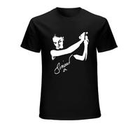 EVERBAB Men's Sinead O'Connor Signature T-Shirt Sinead O Connor Shirt Black S