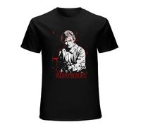 EVERBAB Men's The Hitcher Movie Shirt 80s Horror Movie Shirt Rutger Hauer Black S