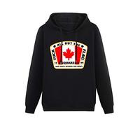 EVERBAB Men's Workwear Pullover Hoody New Dsquared Long Sleeve Sweatshirts L Black