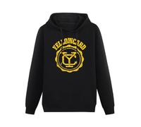 EVERBAB Men's Yellowcard Music Band Logo Rock Cool Pullover Hoody L Black