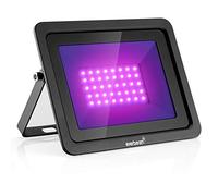 Everbeam 395nm 50W UV LED Black Light - High Performance LED Bulbs, IP66 Waterproof - Ultraviolet Flood Lighting for Aquarium, Indoor or Outdoor Parties, Stage - Party Supplies, Halloween Decorations