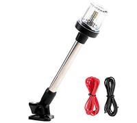 Everbeam Adjustable Stainless Steel Anchor Light for Fishing Boats and Marine Vessels - Gives 360 Degree Visibility for 3 Nautical Miles - Weatherproof Fold Down 36pc LED inc. Fittings and Manual