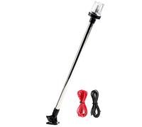 Everbeam Adjustable Stainless Steel Anchor Light for Fishing Boats and Marine Vessels - Gives 360 Degree Visibility for 3 Nautical Miles - Weatherproof Fold Down 36pc LED inc. Fittings and Manual