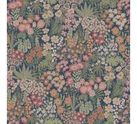Everbloom Floral and Forest Themed Wallpaper Perfect for a Stunning Look in Living Rooms, Bedrooms, Hallways Emerald Navy Blue/Pink/Orange Holden 13901
