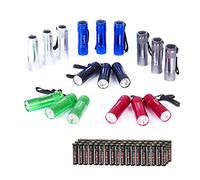 EverBrite 18-Pack LED Mini Pocket Torch, Small Keyring Torches Flashlight, Ideal for Camping Hiking Traveling Cycling Outdoors Party, Batteries Included