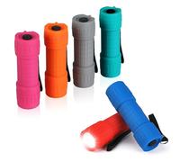 EverBrite 6-Pack Mini LED Torches, Colorful Pocket Torches, Ideal Camping Hiking Outdoor Party, Includes Batteries