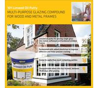 Everbuild 101 Multi-Purpose Linseed Oil Putty - Suitable for Single Pane Glass - Natural - 1kg
