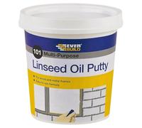 Everbuild 101 Multi-Purpose Linseed Oil Putty - Suitable for Single Pane Glass - Natural - 5kg