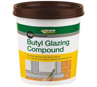 Everbuild Butyl Glazing Compound Brown 2kg