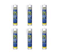 Everbuild 175 Universal Acrylic Sealant White 300Ml (Pack Of 6)