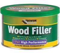 Everbuild 2-Part High Performance Wood Filler - Fast Drying - Weatherproof