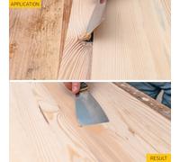 Everbuild 2-Part High Performance Wood Filler - Fast Drying - Weatherproof - Easy to Mix and Apply - Light Stainable - 500g