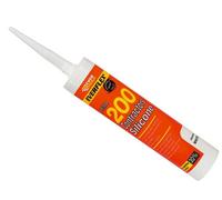 Everbuild 200 Contractors Silicone Sealant - 295Ml Black For Versatile Sealing Applications