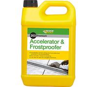 Everbuild 203 Premium Accelerator And Frostproofer | Accelerate Cement Setting Time and Provides Frost Protection for Concrete, Mortar and Rendering - 5 Litre