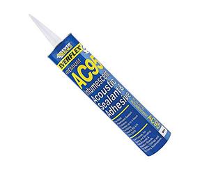 Everbuild 3 x AC95900 Intumescent Acoustic Sealant 900 ml AC95 - White - Paste - Compact - Acrylic - Acoustic Sealant