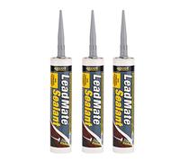 Everbuild 3 X LEAD Lead Mate Sealant 310 ml - Grey