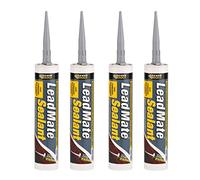 Everbuild 4 X LEAD Lead Mate Sealant 310 ml - Grey