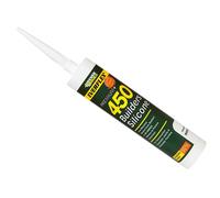 Everbuild 450 Builders Silicone Sealant White 310Ml Everbuild White