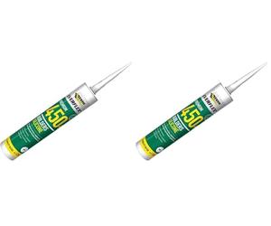Everbuild 450 uilders Silicone Sealant-450, 300 ml - Clear (Pack of 2)