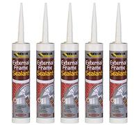 Everbuild External Frame Acrylic Sealant EXTBR - 5 x 310ml - Brown