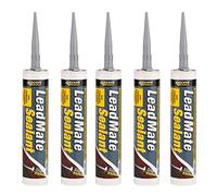 Everbuild 5 X LEAD Lead Mate Sealant 310 ml - Grey