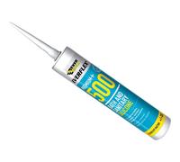Everbuild 500TR-EB Everflex Bath and Sanitary Silicone, Anti-Fungal Silicone Sealant, Transparent, 295 ml