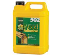 Everbuild 502 All Purpose Weatherproof Wood Adhesive - Suitable for typical Wood Bonding Applications - 5 Litre