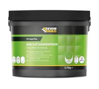 Everbuild 701 Non Slip Tile Adhesive - Ready Mixed - Acrylic Based - Easy To Apply - High Strength - White - 3.75kg