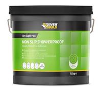 Everbuild 701 Non Slip Tile Adhesive - Ready Mixed - Acrylic Based - Easy To Apply - High Strength - White - 7.5kg