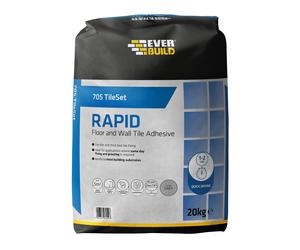 Everbuild 705 TileSet Rapid Floor and Wall Tile Adhesive 20 KG