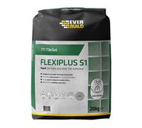 Everbuild 711 TIleSet Flexiplus S1 Floor and Wall Tile Adhesive grey 20 KG