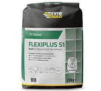 Everbuild 711 TileSet Flexiplus Tile Adhesive White 20kg EVBTS711WE20