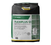 Everbuild 711 TIleSet Flexiplus S2 Floor and Wall Tile Adhesive white 20 KG