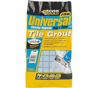 Everbuild 730 Universal Flexible Hygienic Wall and Floor Tile Grout, Grey, 5 kg